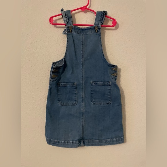 Okie Dokie Classic Blue Dress Ruffle Overalls size 6 - Picture 5 of 5
